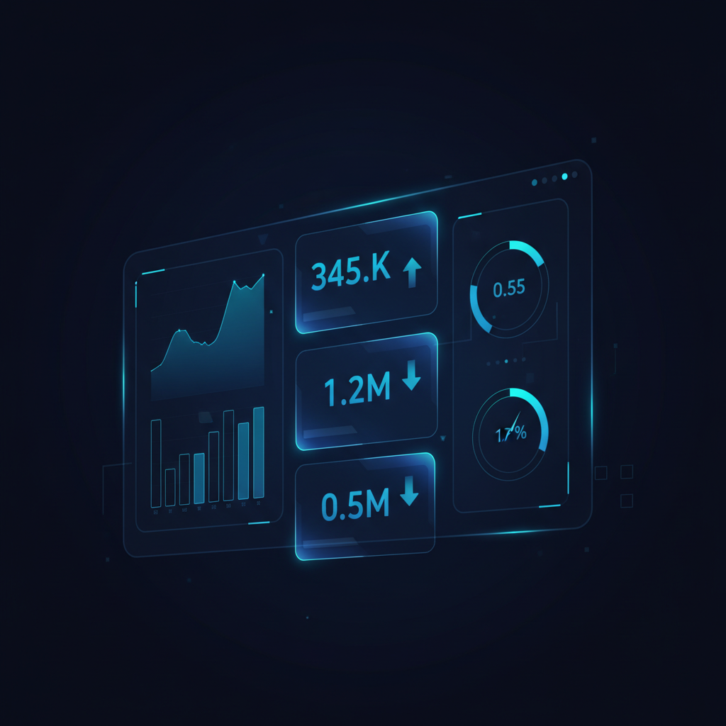 Dashboard with CPM, CPC, and CTR metrics interconnected